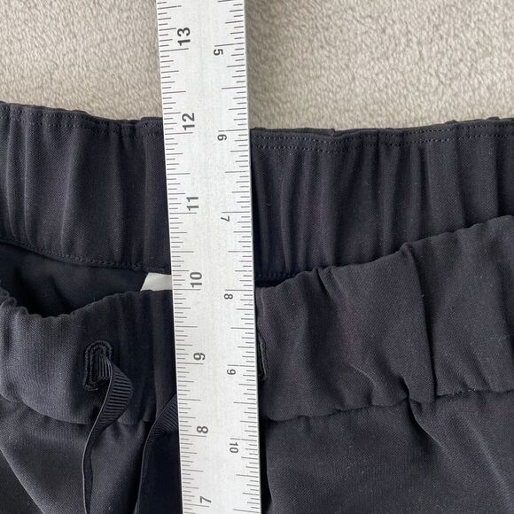 Lululemon Woven Pants Women 6 Black On The Fly Wrinkle Free Pockets Drawstring - Picture 11 of 16